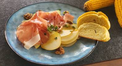 Birnen-Carpaccio aus dem Naturpark Almenland