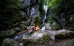 Wasserfall bei der Kesselfallklamm