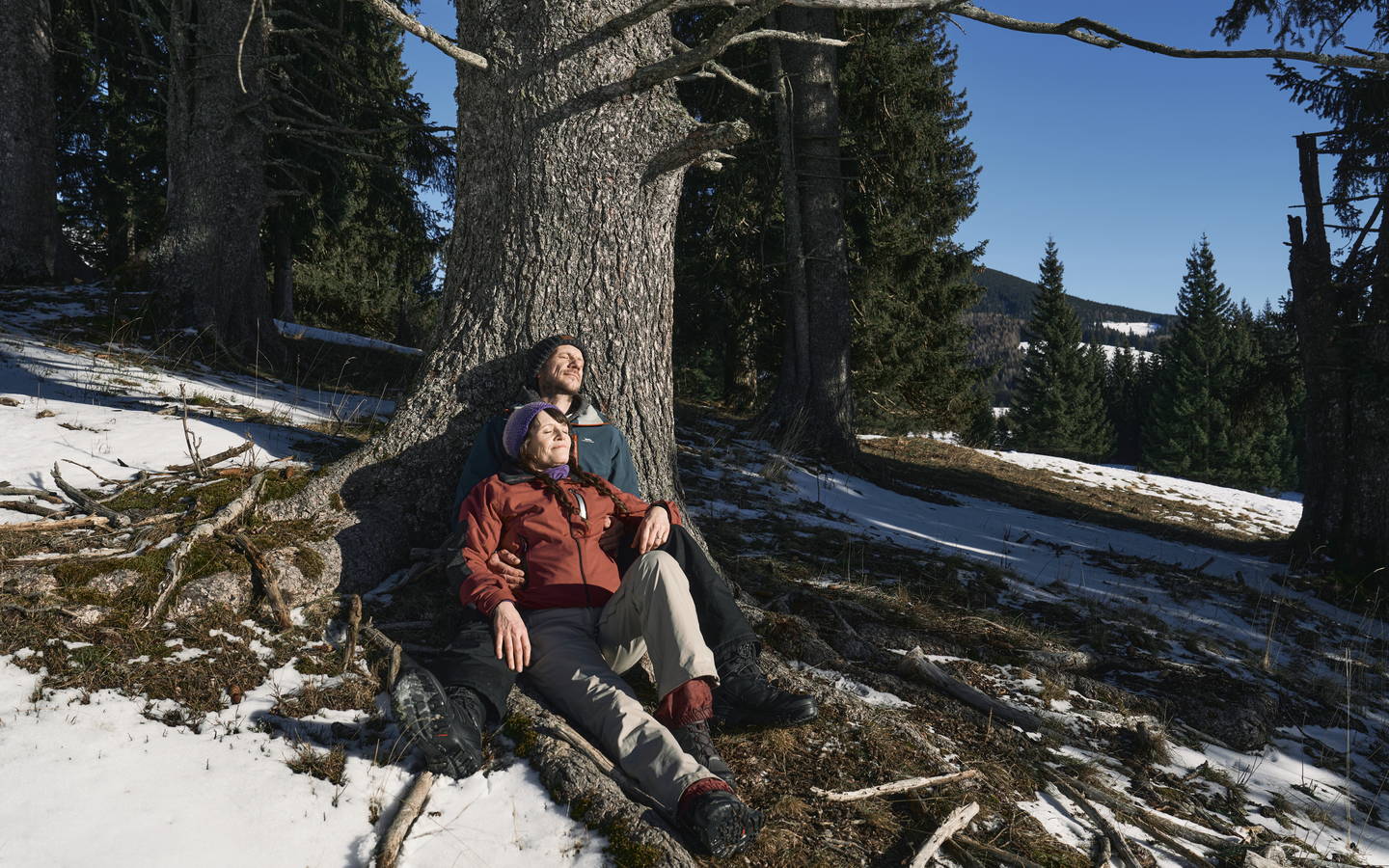 Die Wintersonne genießen