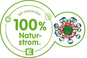 100 Prozent Naturstrom Plakette