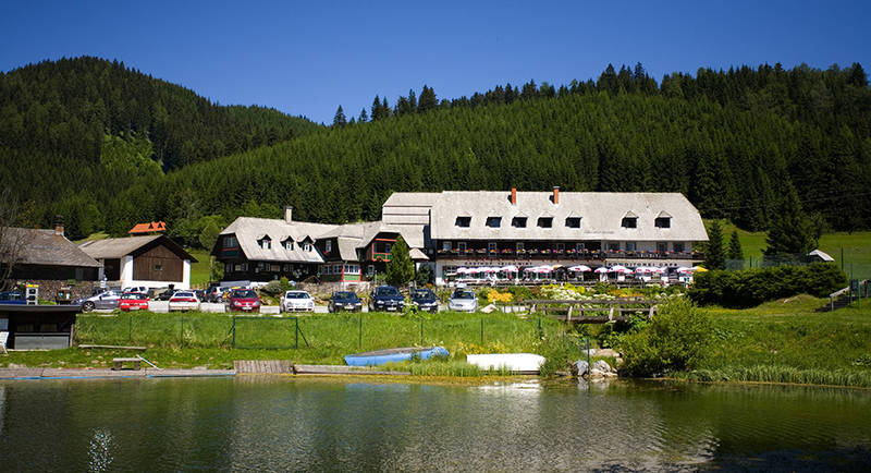 Alpin hotel Teichwirt with the Teichalmsee