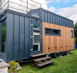 Exterior view of the tiny house