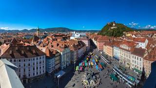 Capital City Graz of Styria in Austria
