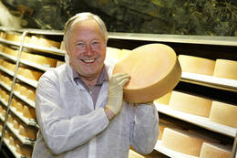 Franz Möstl and his winner cheese