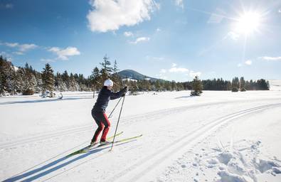Cross-country skiing at Teichalm